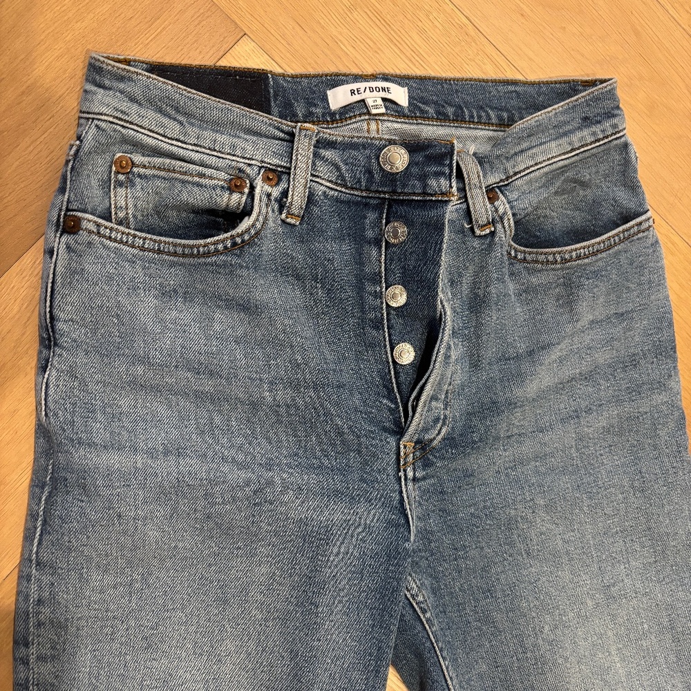 RE/DONE 90's High Rise Ankle Crop - size 27 vintage wash